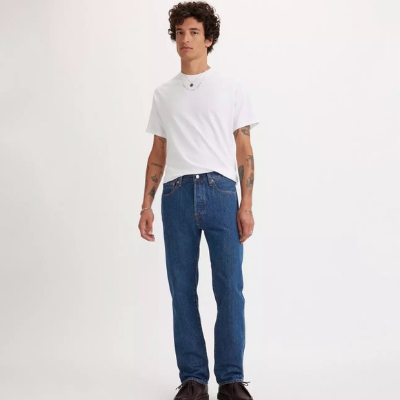 HOST PICK! ICONIC LEVIS 501 JEANS DARK STONE WASH - Picture 2 of 10